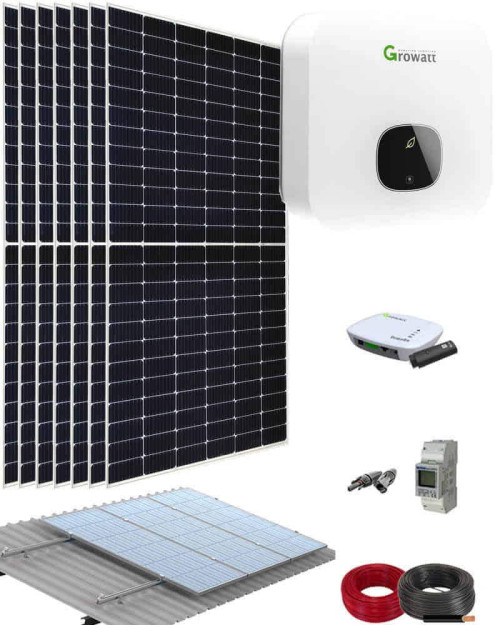 Kit solaire résidentiel 3000W Growatt - Ecoplanet Distribution